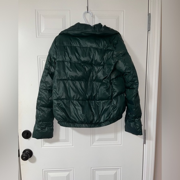 LOFT Dark Green Puffer Coat - Picture 5 of 5